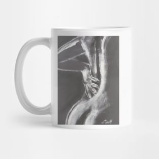 Black And White Sinuous Back - Female Nude Mug